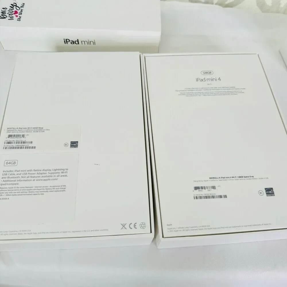 Lot of‎ 9 Misc Apple: iPhone 4s 4 6s Plus 7, Watch and mini iPad Empty Boxes